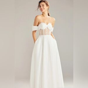 AW Bridal "AW Giona Wedding Dress," size 0